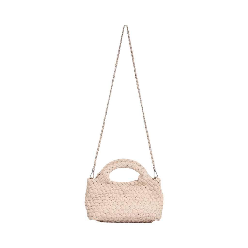 Woven Crossbody Bag S – Ivory Denim