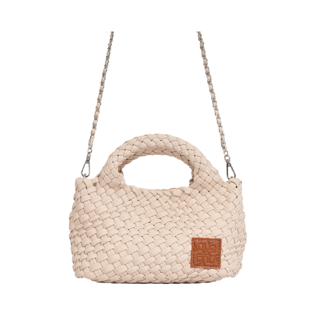 Woven Crossbody Bag S – Ivory Denim