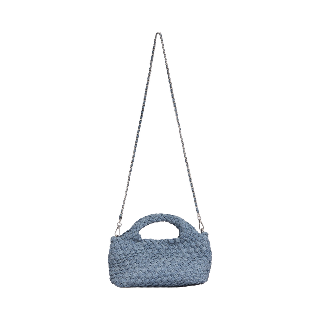 Woven Crossbody Bag S – Washed Denim