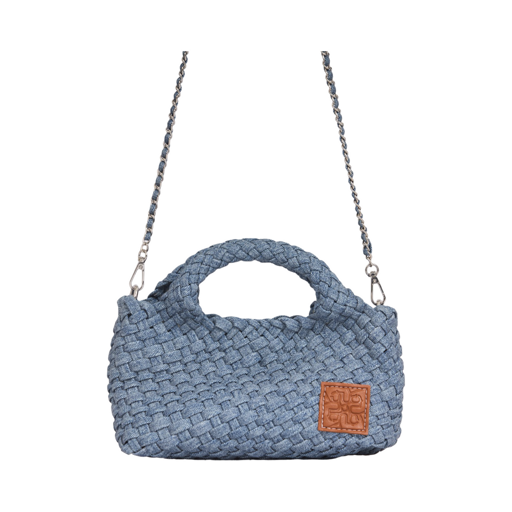 Woven Crossbody Bag S – Washed Denim