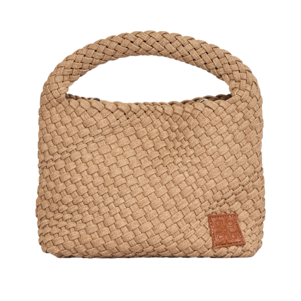 Woven Tote Bag M – Sand Denim