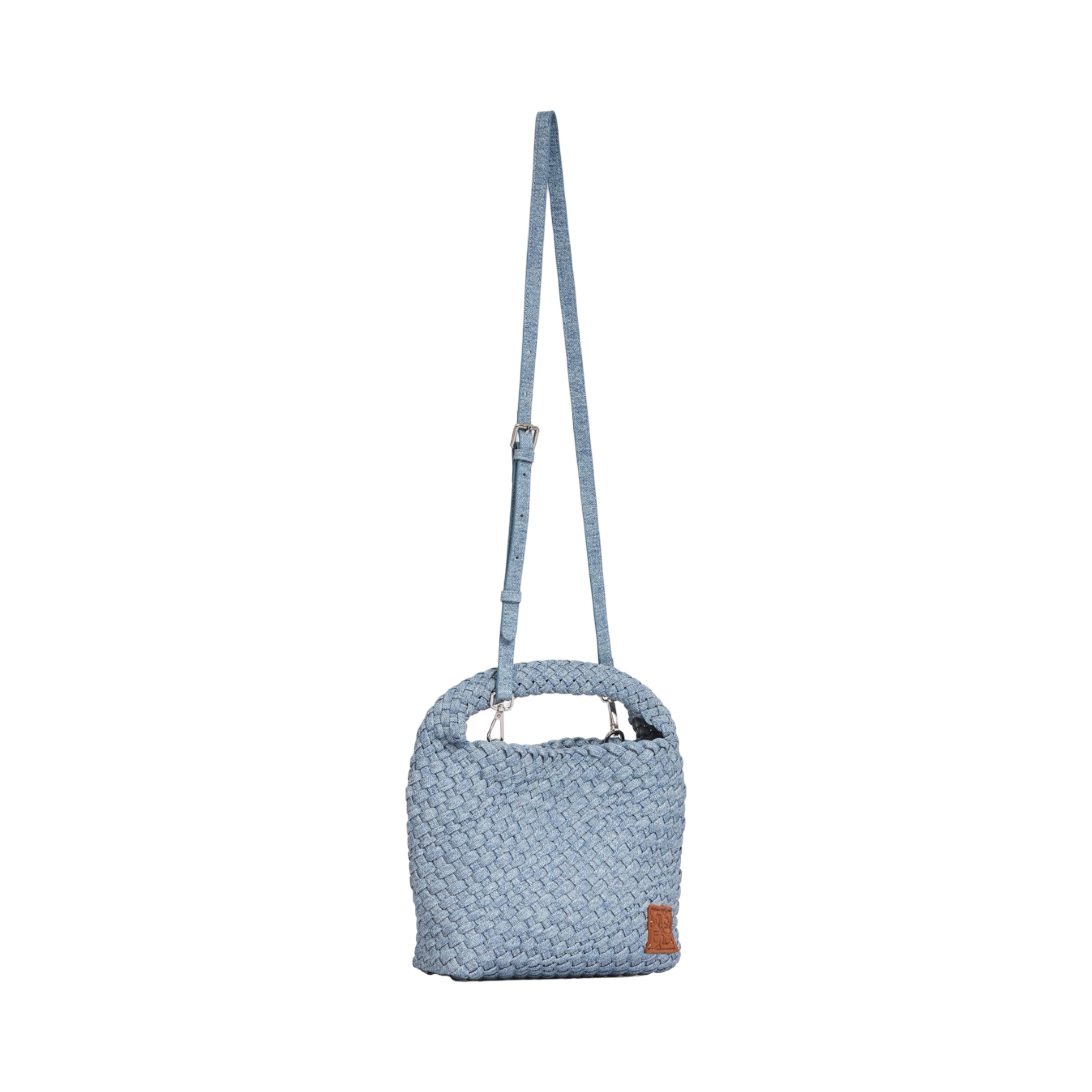 Woven Tote Bag M – Blue Mist Denim