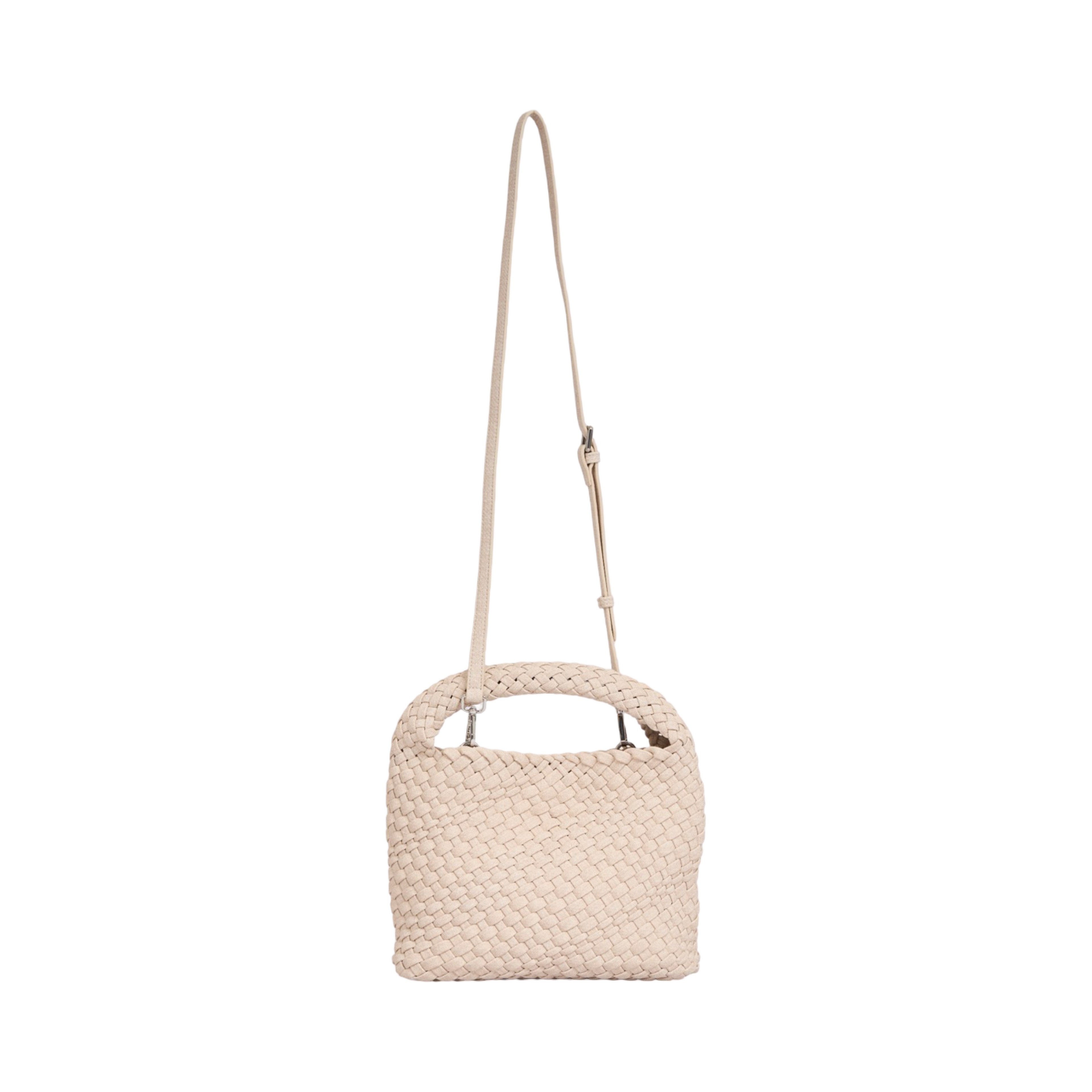 Woven Tote Bag M – Ivory Denim