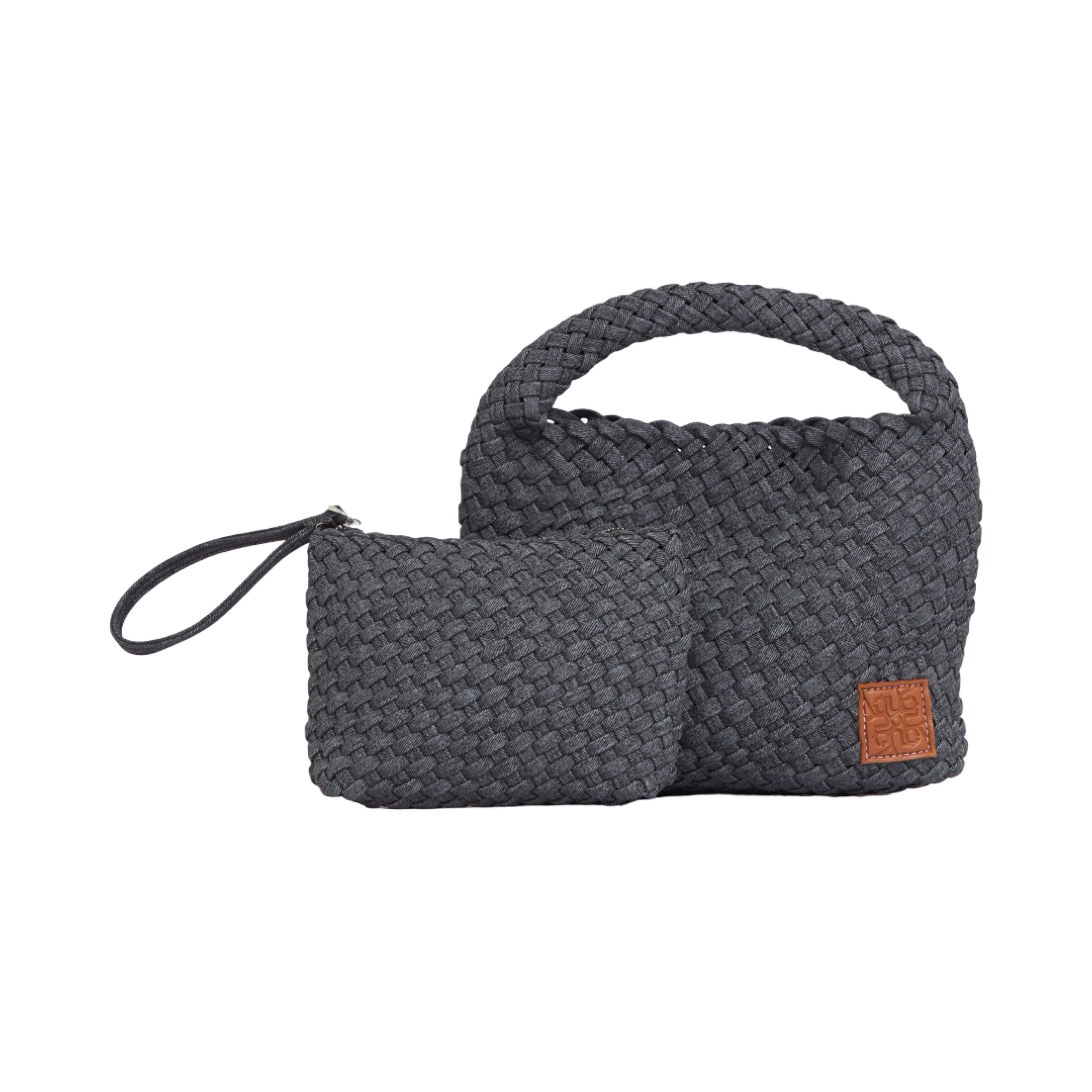 Woven Tote Bag M – Midnight Denim