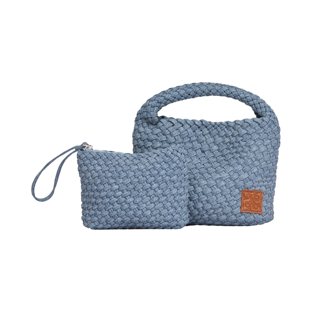 Woven Tote Bag M – Washed Denim