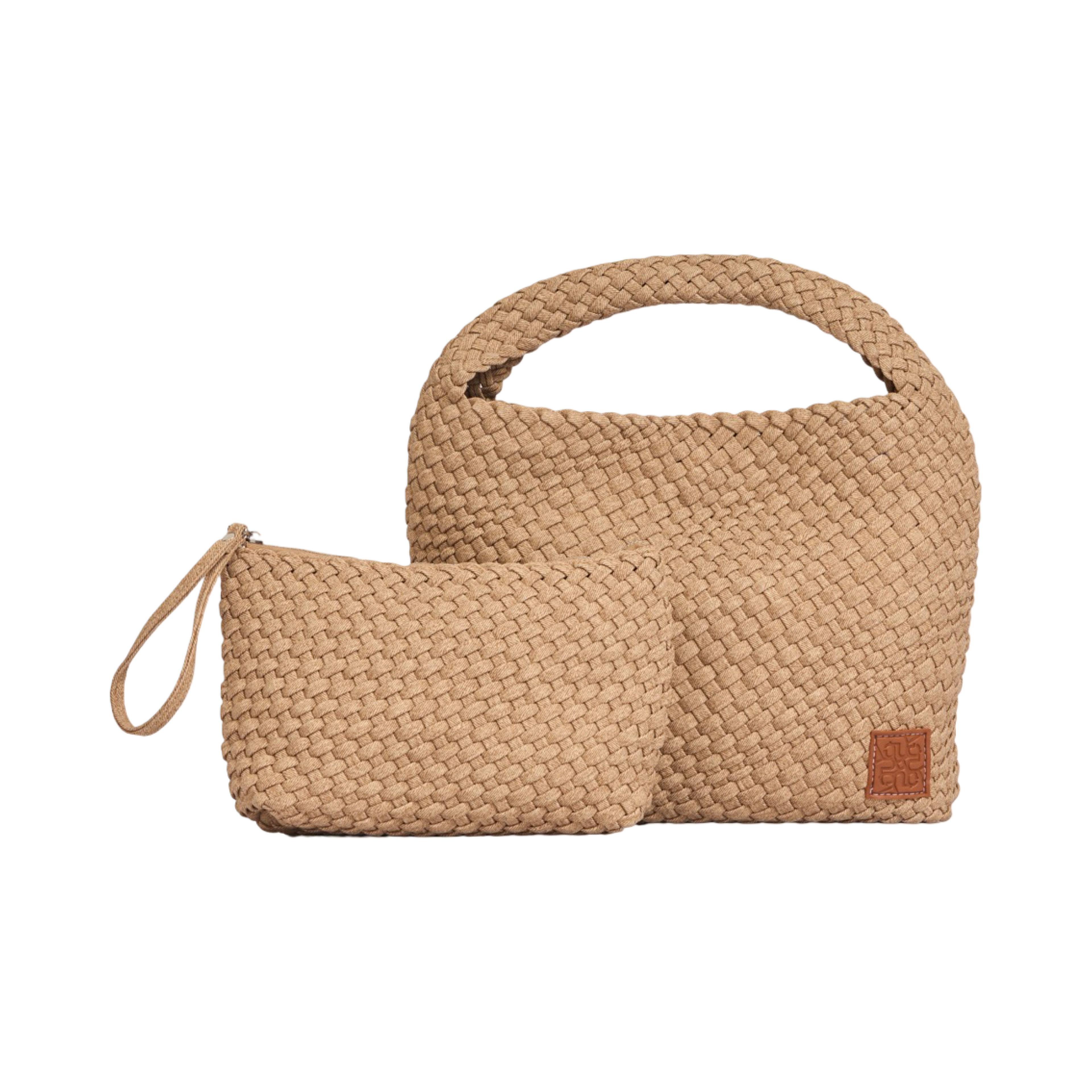 Woven Tote Bag L – Sand Denim