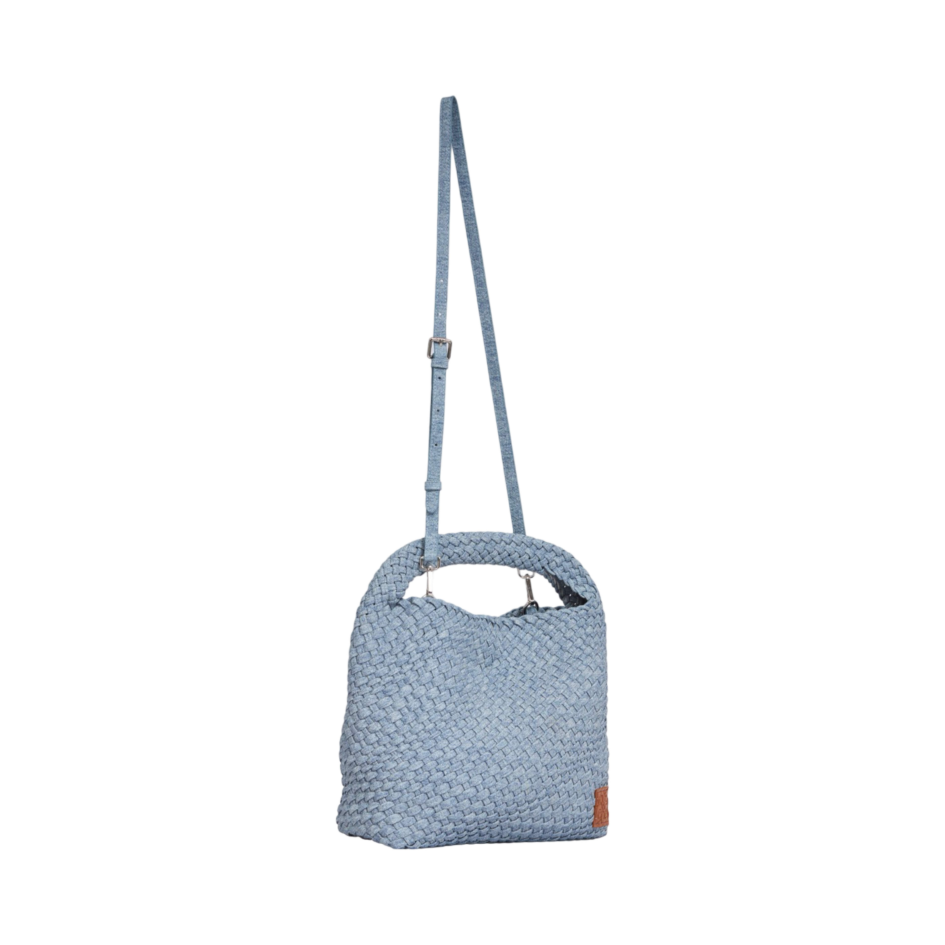 Woven Tote Bag L – Blue Mist Denim