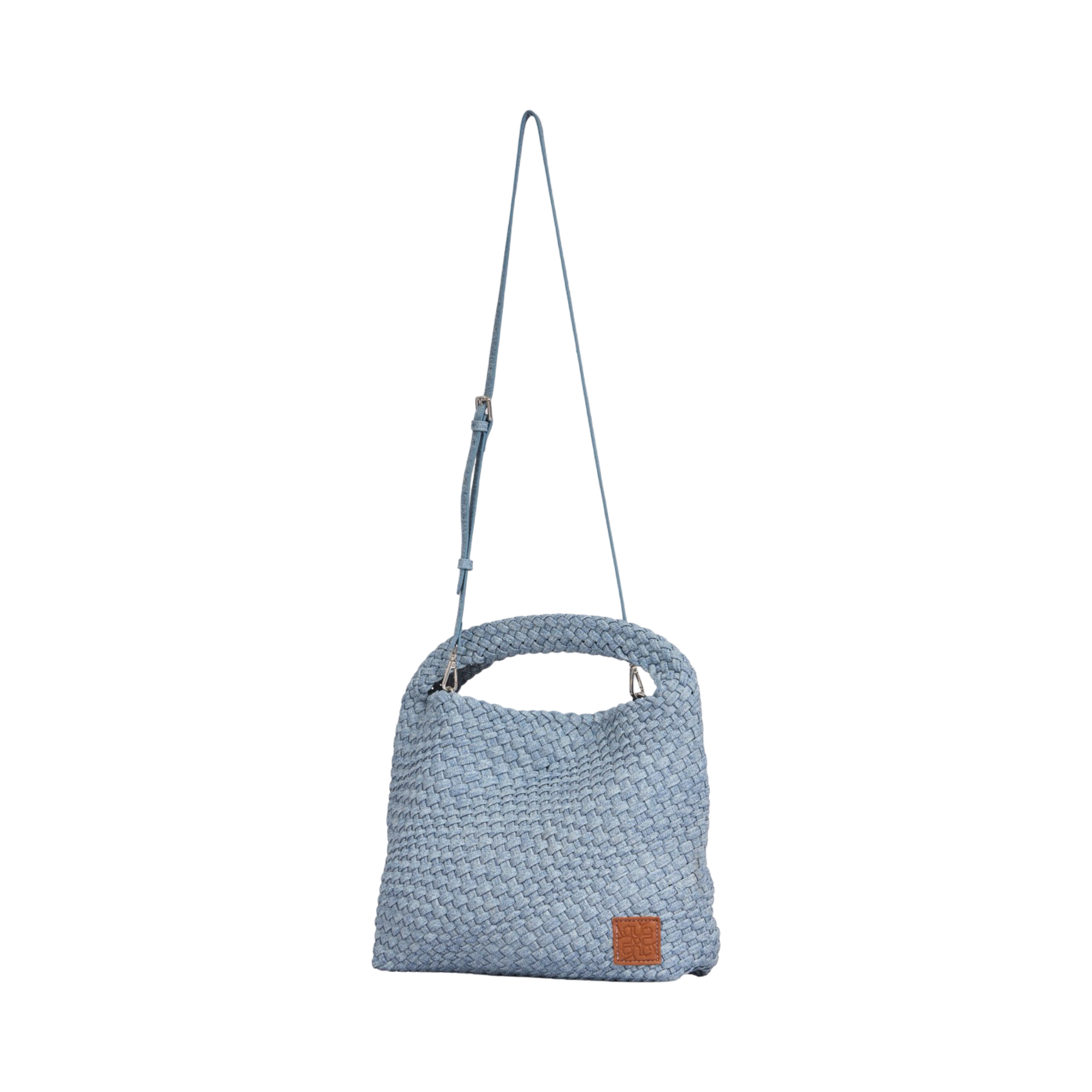 Woven Tote Bag L – Blue Mist Denim