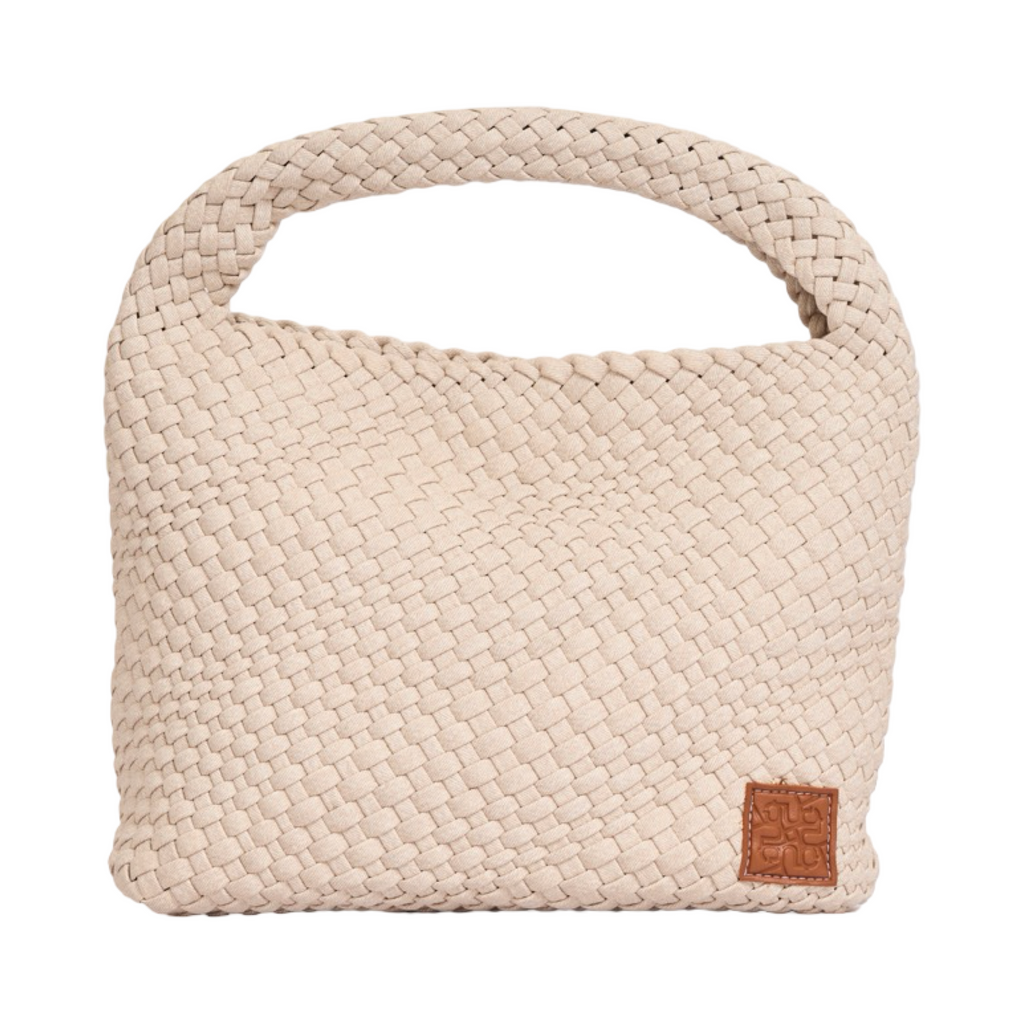 Woven Tote Bag L – Ivory Denim