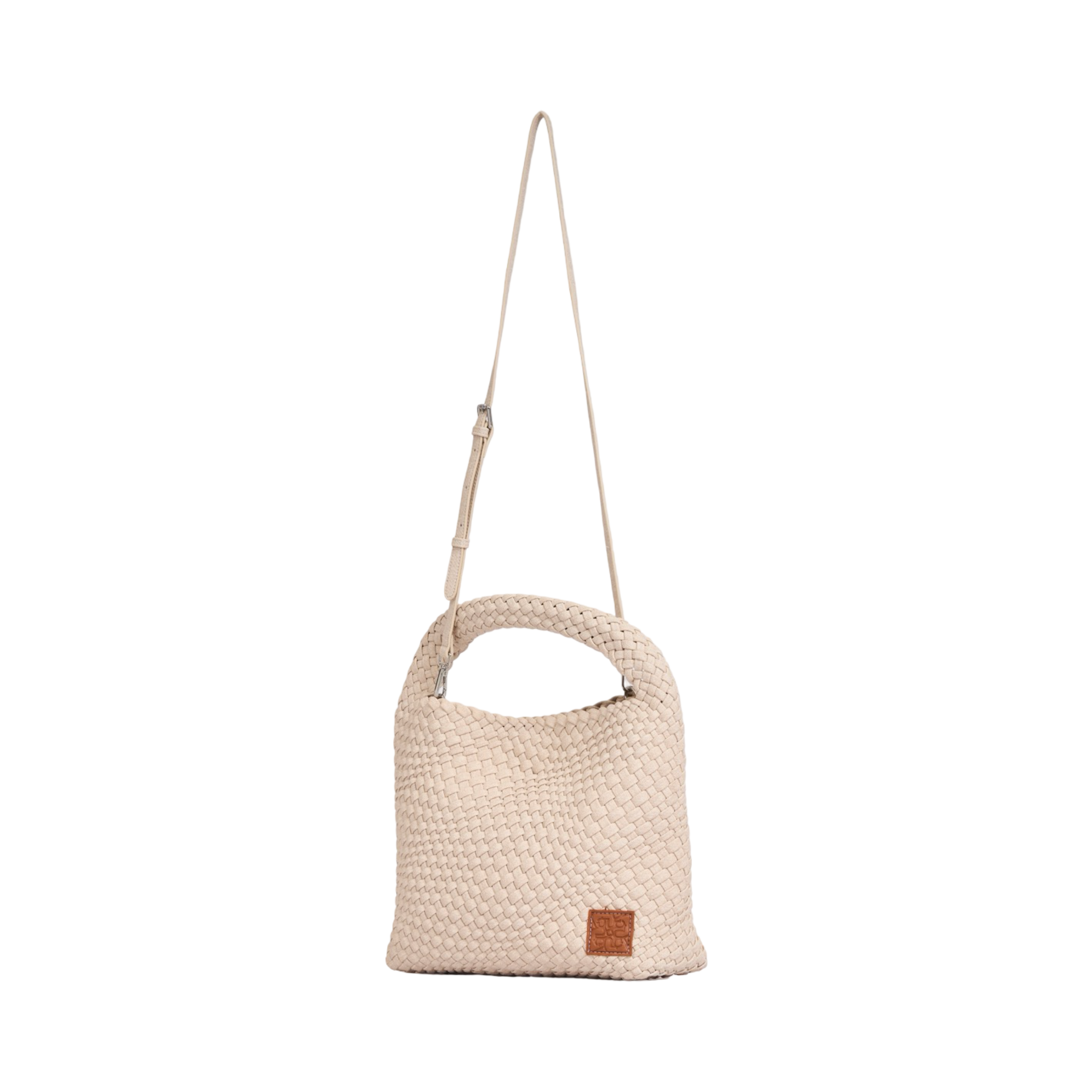 Woven Tote Bag L – Ivory Denim