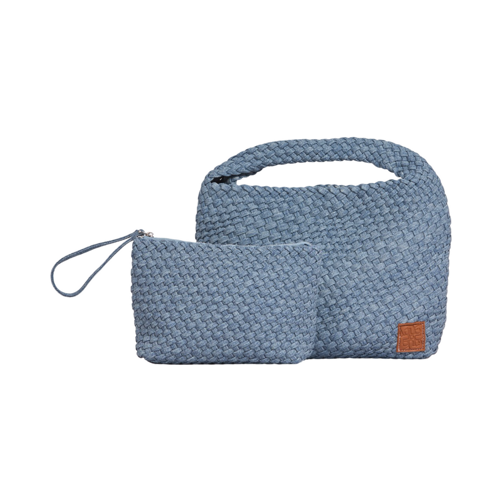 Woven Tote Bag L – Washed Denim