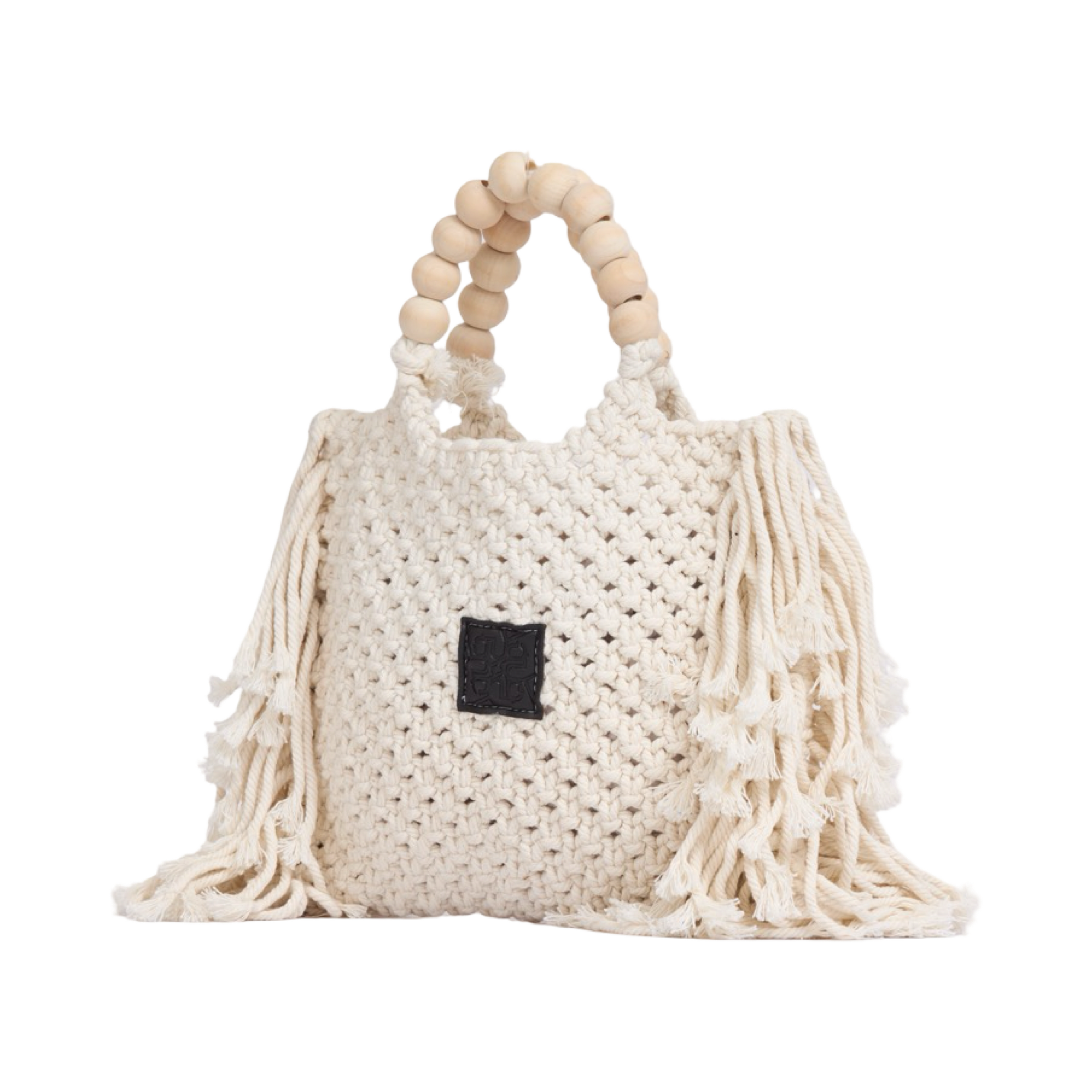 Everyday Earth – Fringe Macrame Handbag – White