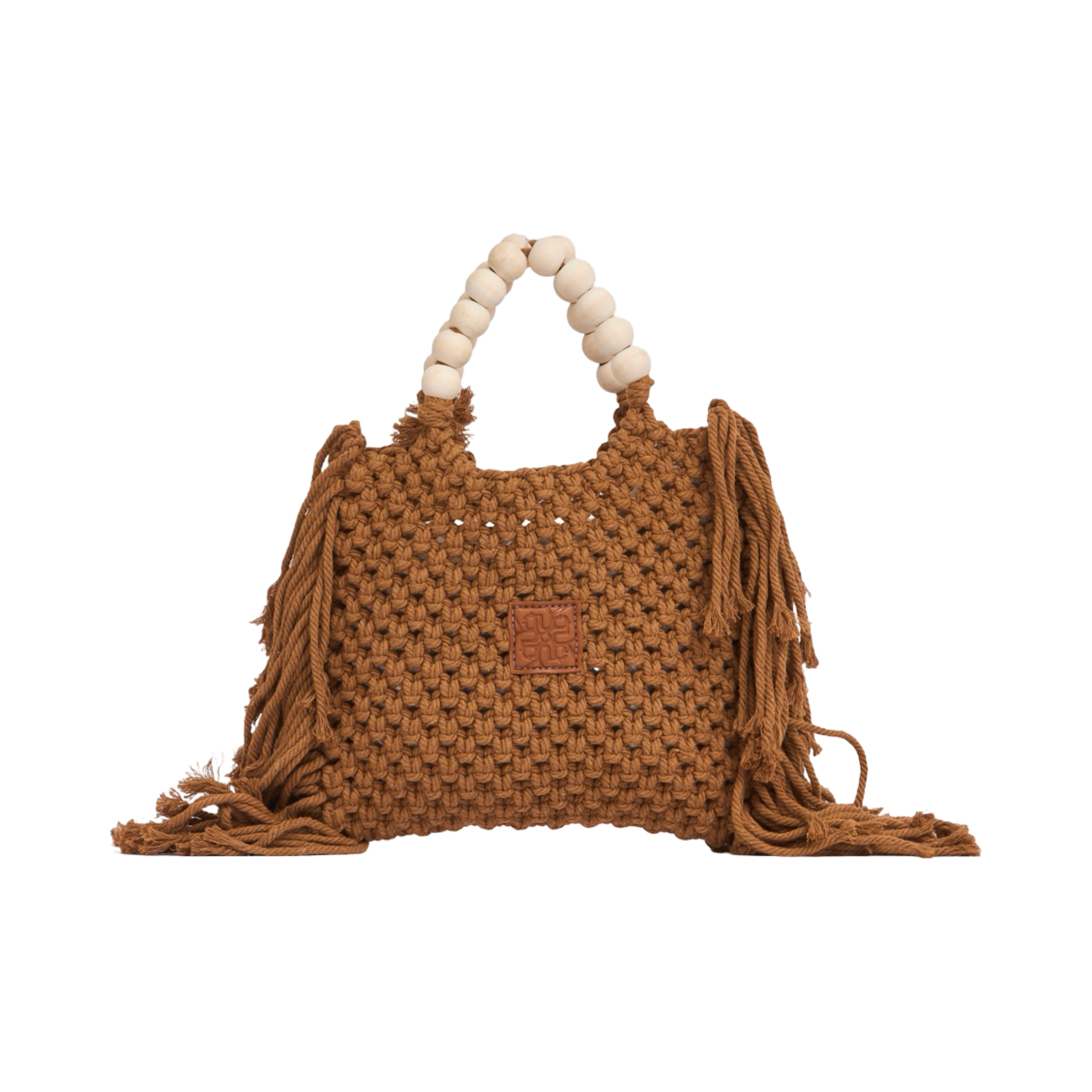 Everyday Earth – Fringe Macrame Handbag – Brown