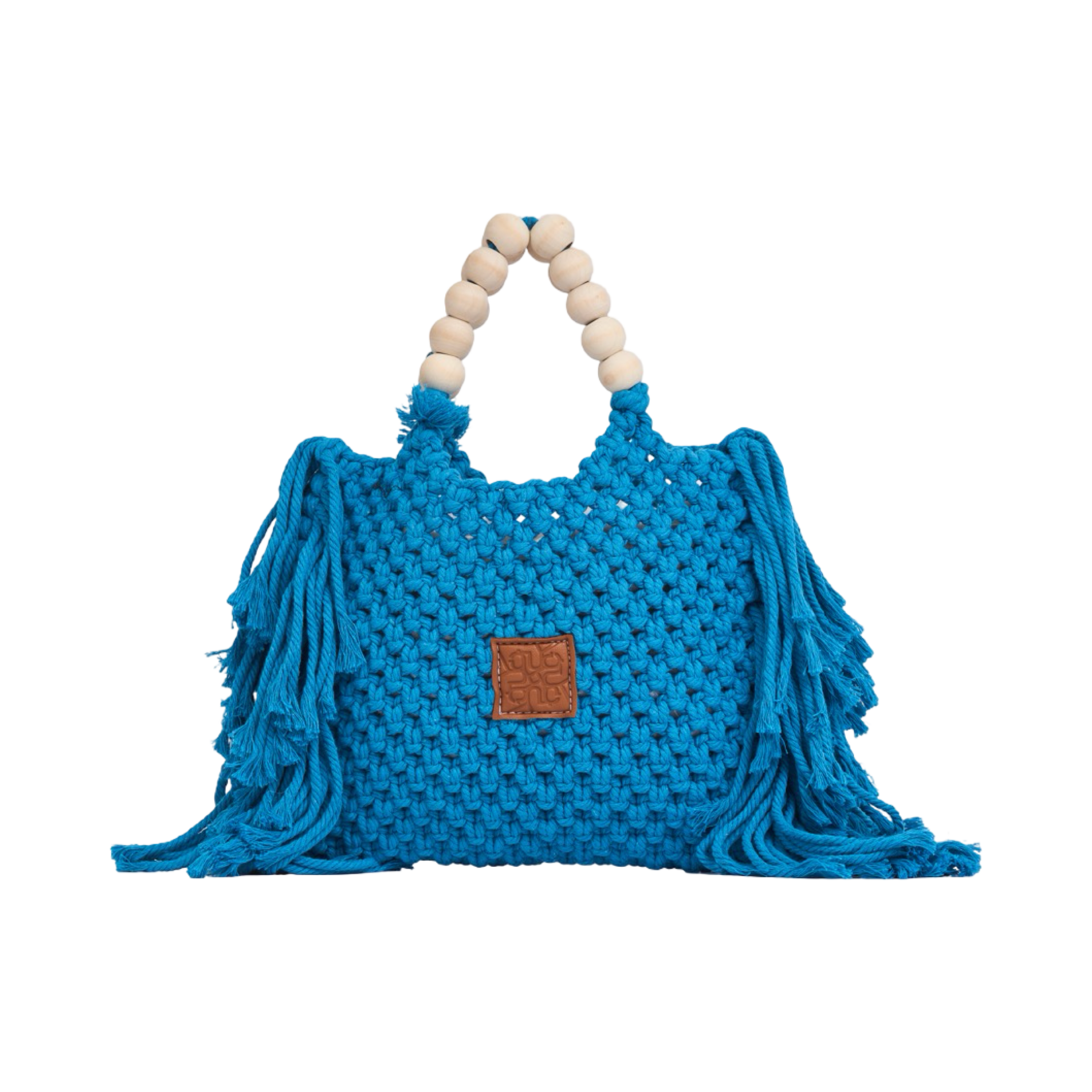 Everyday Earth – Fringe Macrame Handbag – Blue