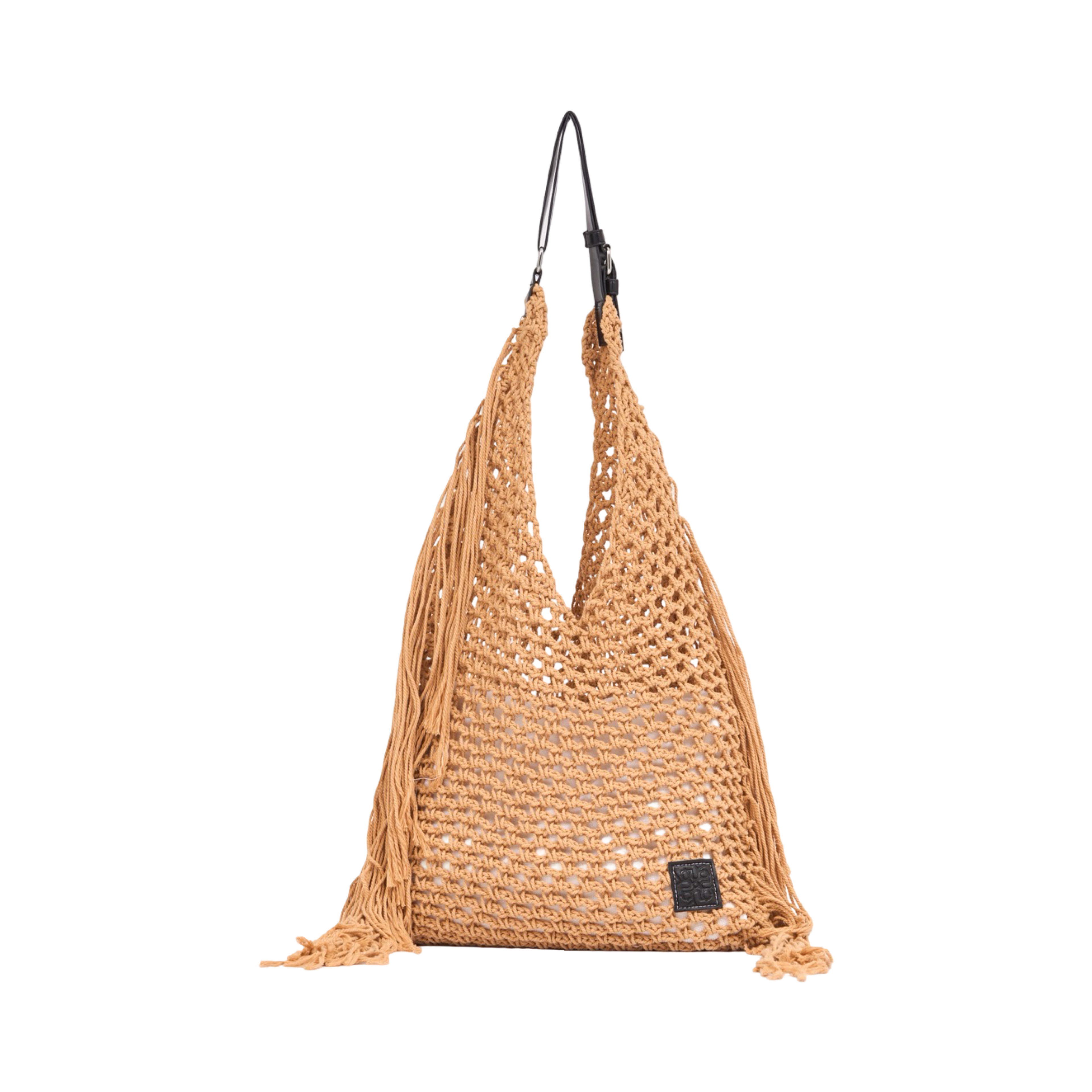 Everyday Earth – Fringe Crochet Hobo Bag – Brown