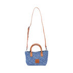 Signature Weave – Denim Mini Tote – Washed