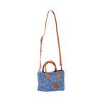 Signature Weave – Denim Mini Tote – Washed