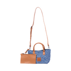 Signature Weave – Denim Mini Tote – Washed
