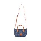 Signature Weave – Denim Shoulder Bag – Deep Fade