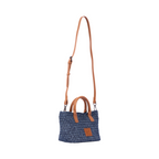 Signature Weave – Denim Shoulder Bag – Deep Fade