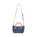 Signature Weave – Denim Shoulder Bag – Deep Fade