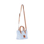 Signature Weave – Denim Shoulder Bag – Sky Blue