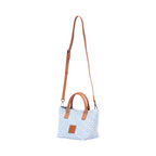 Signature Weave – Denim Shoulder Bag – Sky Blue