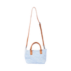 Signature Weave – Denim Shoulder Bag – Sky Blue
