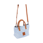 Signature Weave – Denim Shoulder Bag – Sky Blue