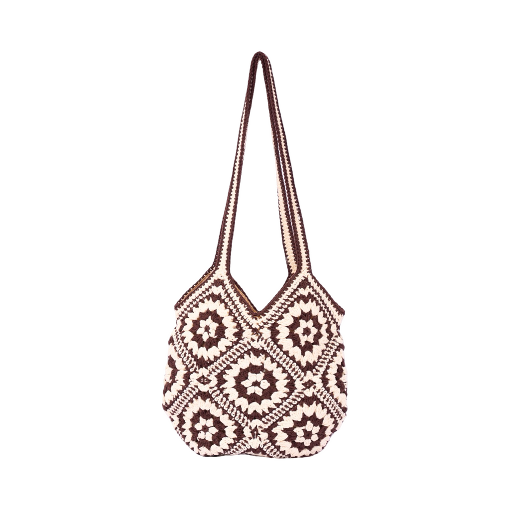 Everyday Earth – Boho Knitted Bag – Dark Brown