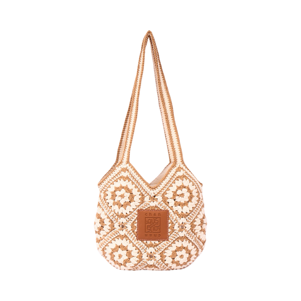 Everyday Earth – Boho Knitted Bag – Light Brown
