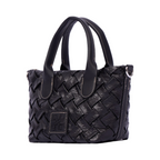 Urban Weave – Mini Top Handle Bag – Black
