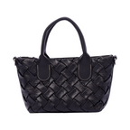 Urban Weave – Mini Top Handle Bag – Black