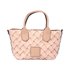 Urban Weave – Mini Top Handle Bag – Beige