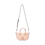 Urban Weave – Mini Top Handle Bag – Beige