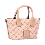 Urban Weave – Mini Top Handle Bag – Beige