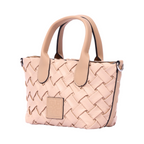 Urban Weave – Mini Top Handle Bag – Beige