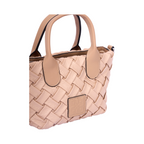 Urban Weave – Mini Top Handle Bag – Beige