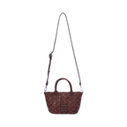 Urban Weave – Mini Top Handle Bag – Chocolate