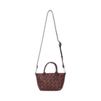 Urban Weave – Mini Top Handle Bag – Chocolate