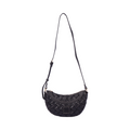 Urban Weave Collection – Half Moon Crossbody Bag – Black