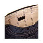 Urban Weave – Half Moon Crossbody Bag – Black