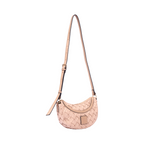 Urban Weave – Half Moon Crossbody Bag – Beige