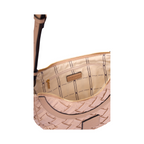 Urban Weave – Half Moon Crossbody Bag – Beige