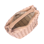 Urban Weave – Crescent Shoulder Bag – Beige