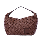 Urban Weave – Crescent Shoulder Bag – Chocolate