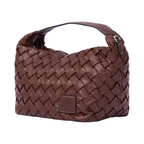 Urban Weave – Crescent Shoulder Bag – Chocolate