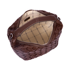 Urban Weave – Crescent Shoulder Bag – Chocolate