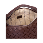 Urban Weave – Crescent Shoulder Bag – Chocolate
