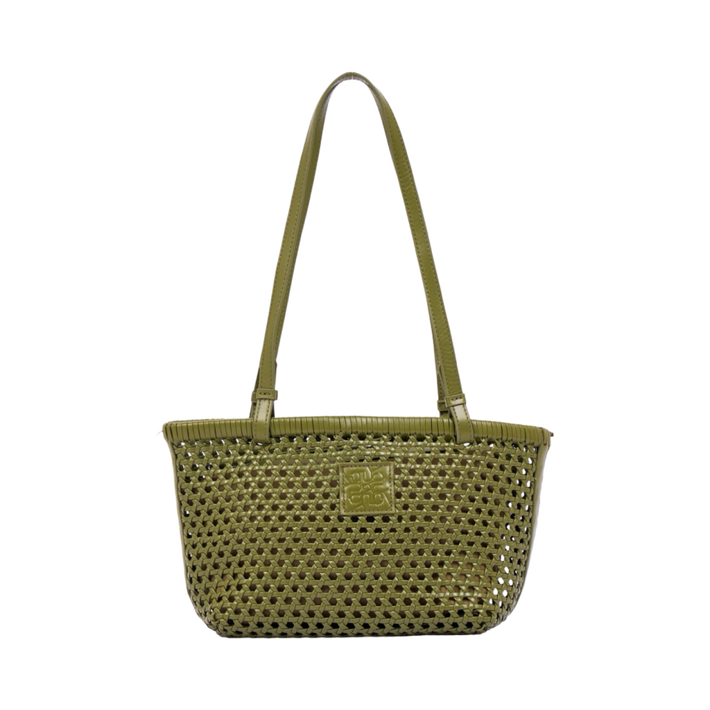 Everyday Earth – Woven Basket Bag – Olive